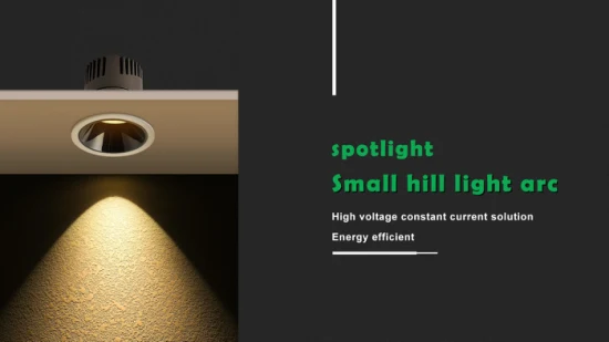 Verstellbarer Deckeneinbau-LED-Downlight mit 10 W, tiefem, blendfreiem Spotlicht
