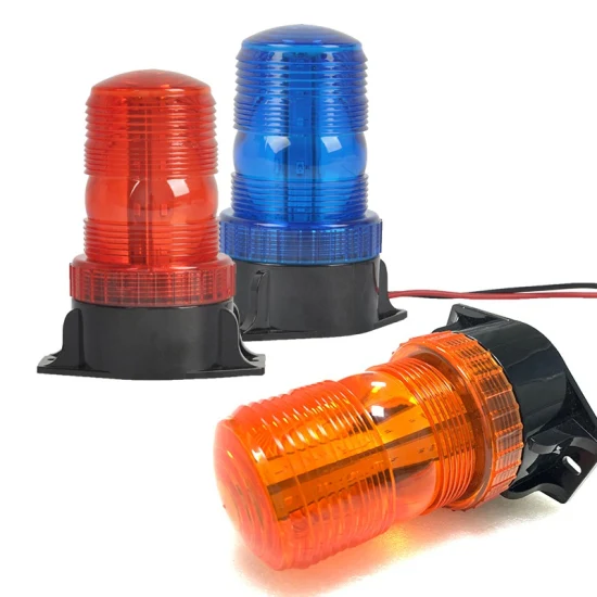 10–60 V DC, Lager, Gabelstapler, bernsteinfarbenes Stroboskop, blinkendes Notfall-LED-Beacon-Warnlicht
